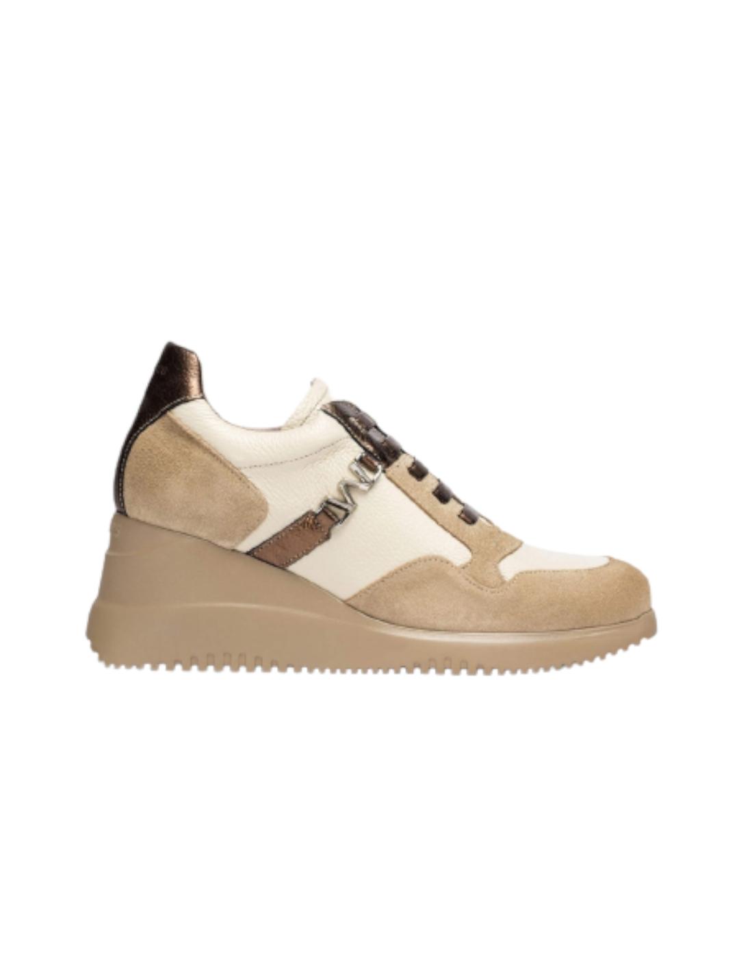 Deportivas Wonders Eva Beige