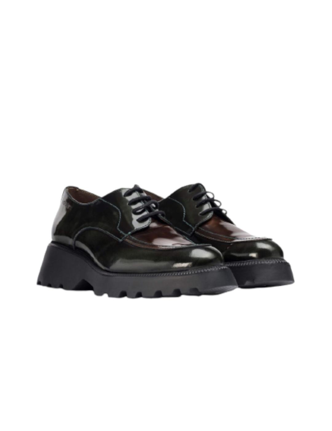 Zapato Wonders Blucher Portobello Negro