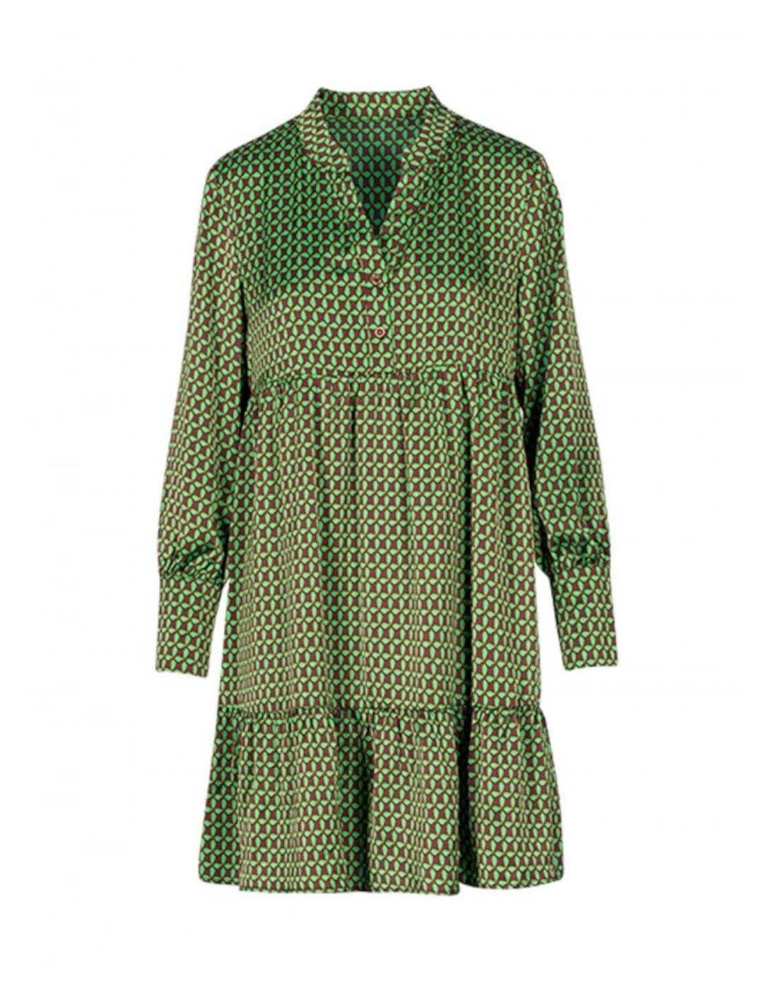 Vestido Anonyme Designers Corto Domi Verde