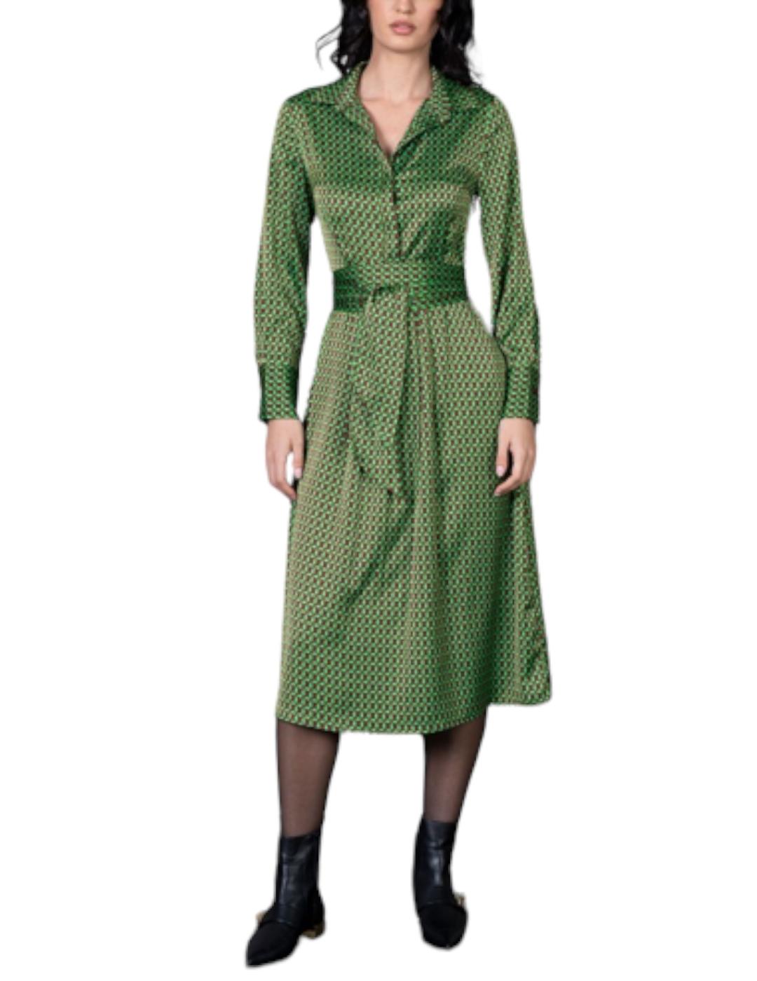 Vestido Anonyme Designers Midi Dulcinea Verde