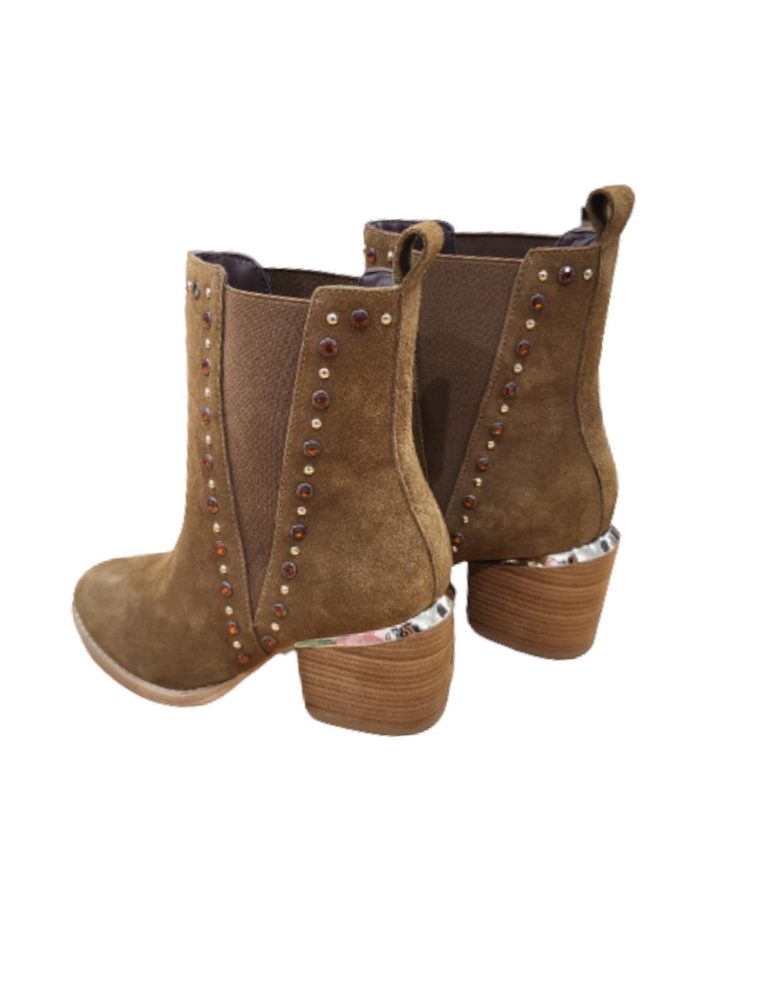 Botín Alma En Pena Elásticos Camel