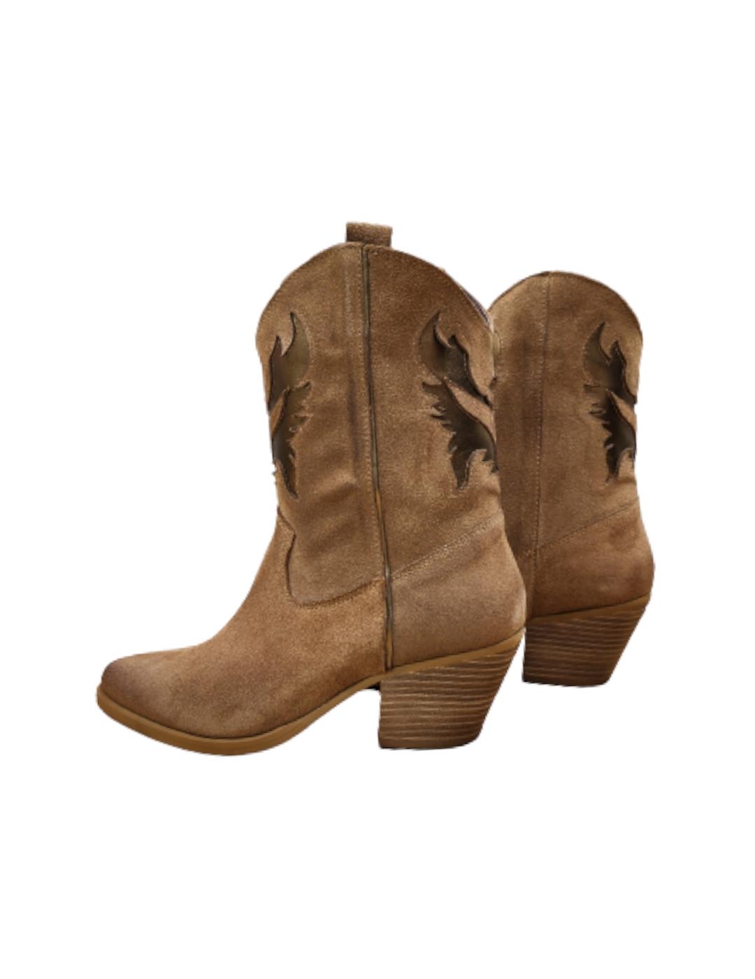 Botín Exe Cowboy Combinado Camel