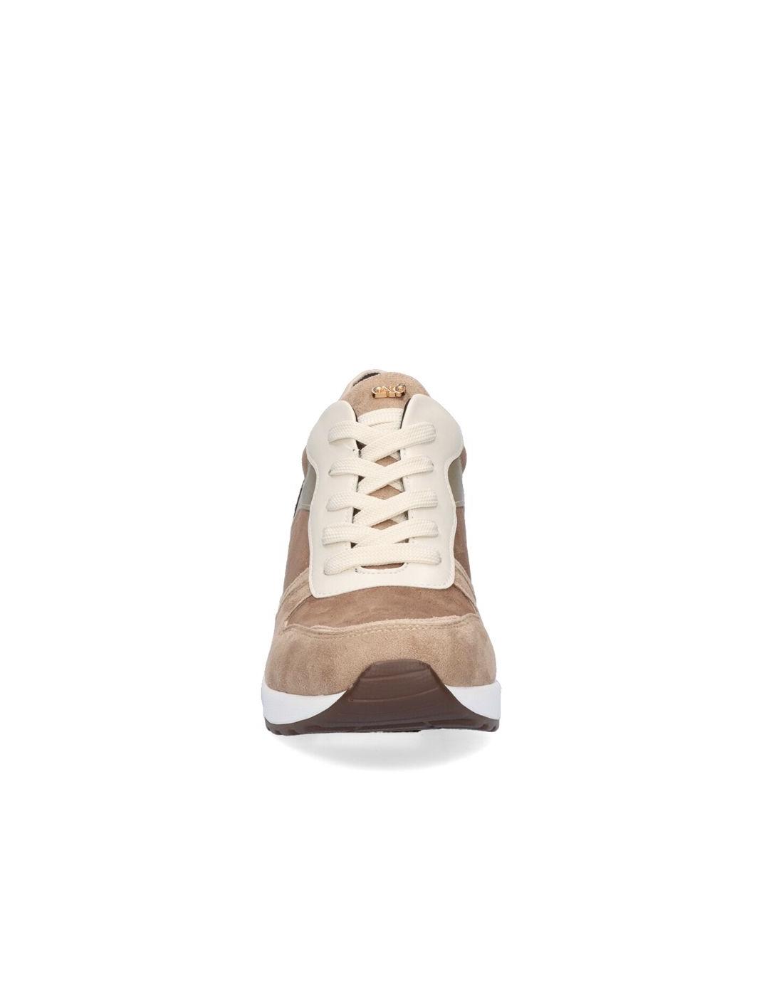 Sneaker Exe Combinado Camel