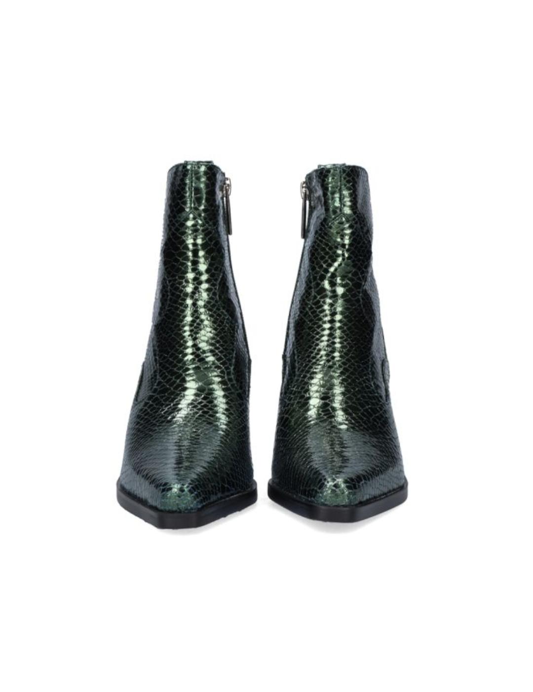 Botín Cowboy BeFree Metalizado Verde