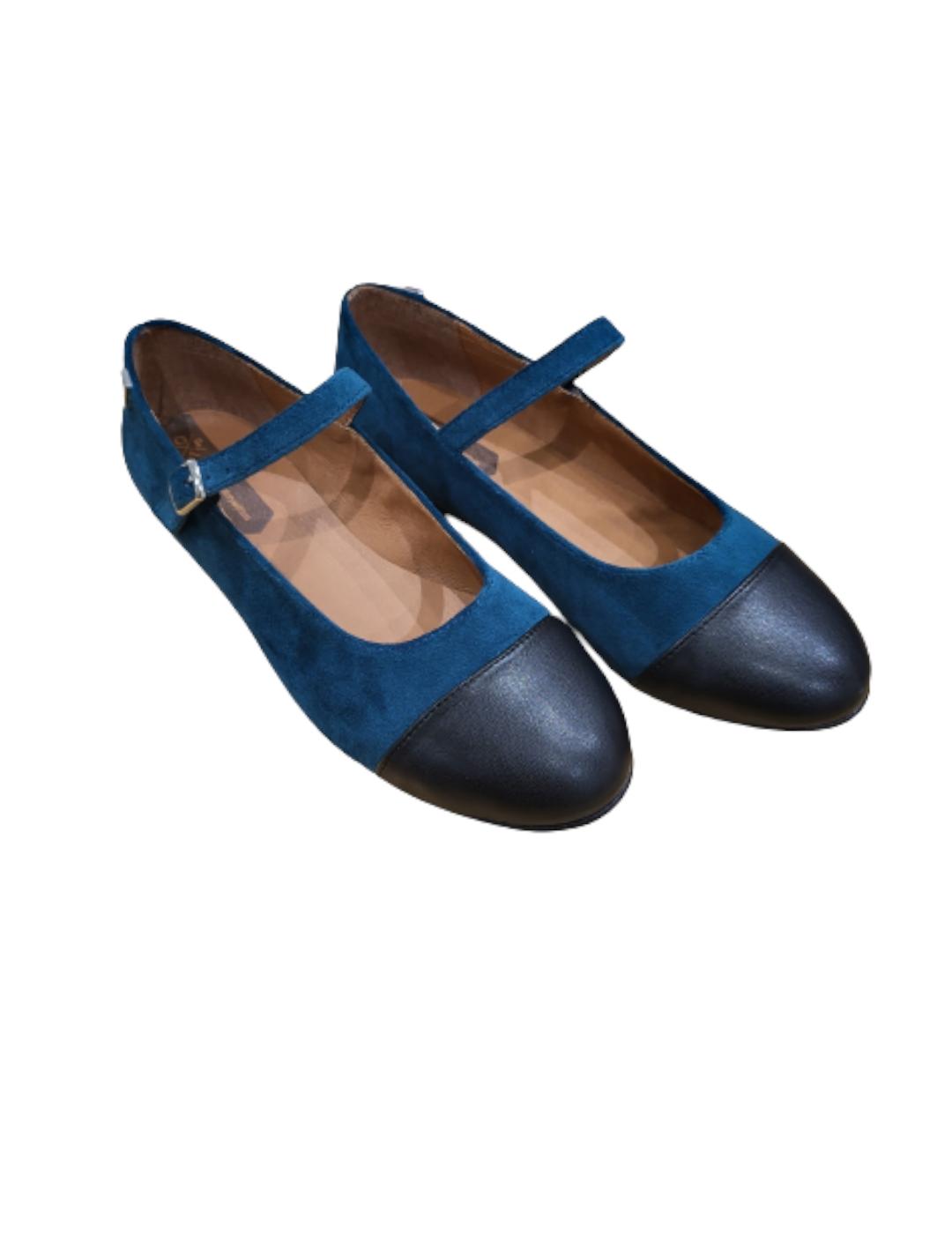 Bailarina Popa Doris Terciopelo Verde