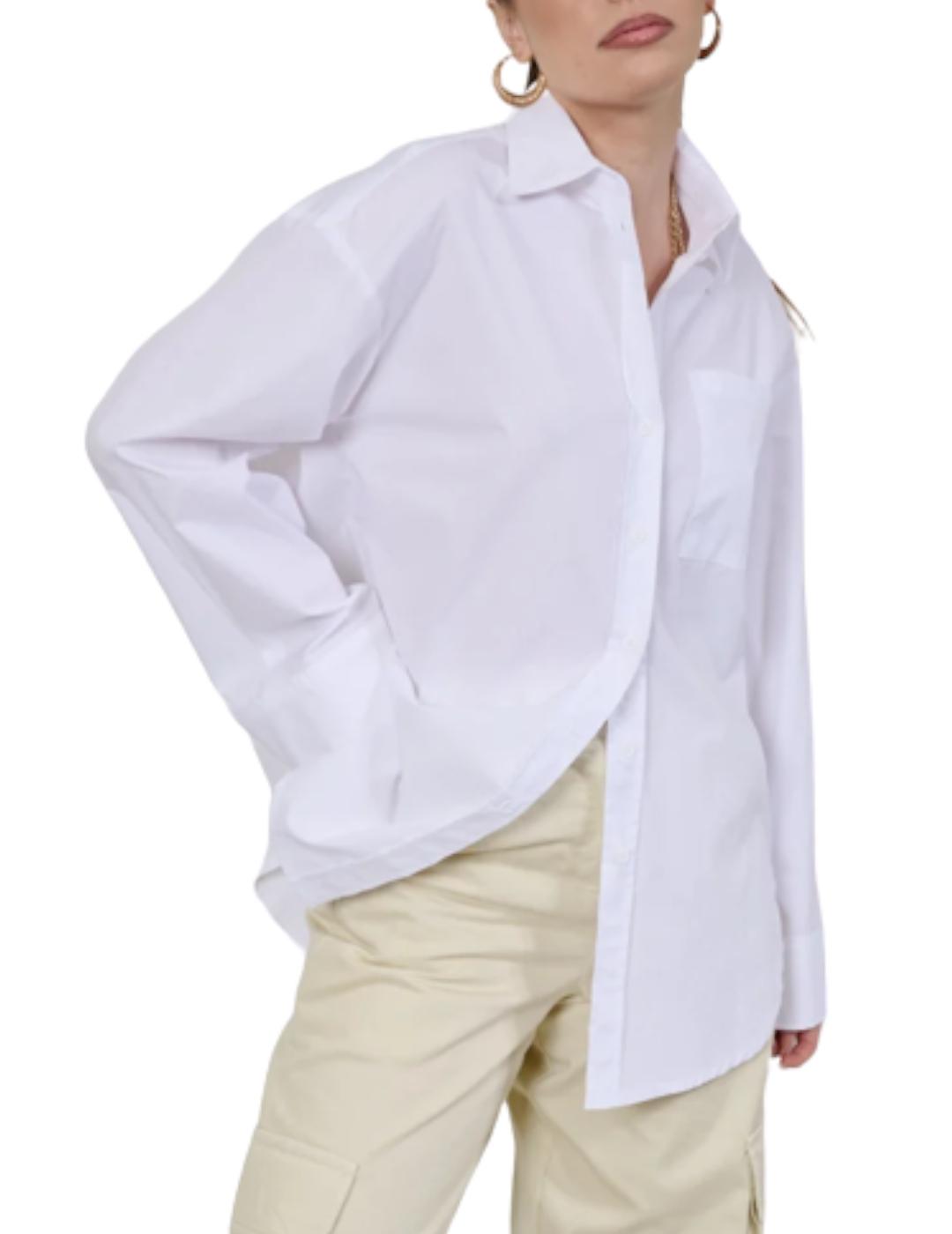 Camisa Kaos Oversize Blanco