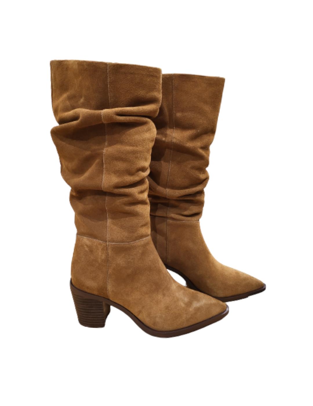 Bota BeFree Arrugada Camel
