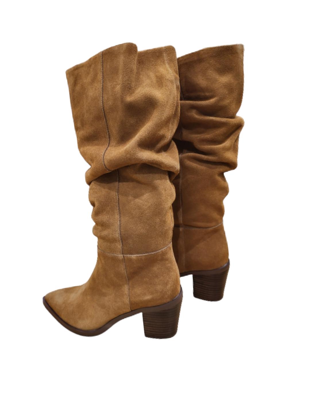 Bota BeFree Arrugada Camel