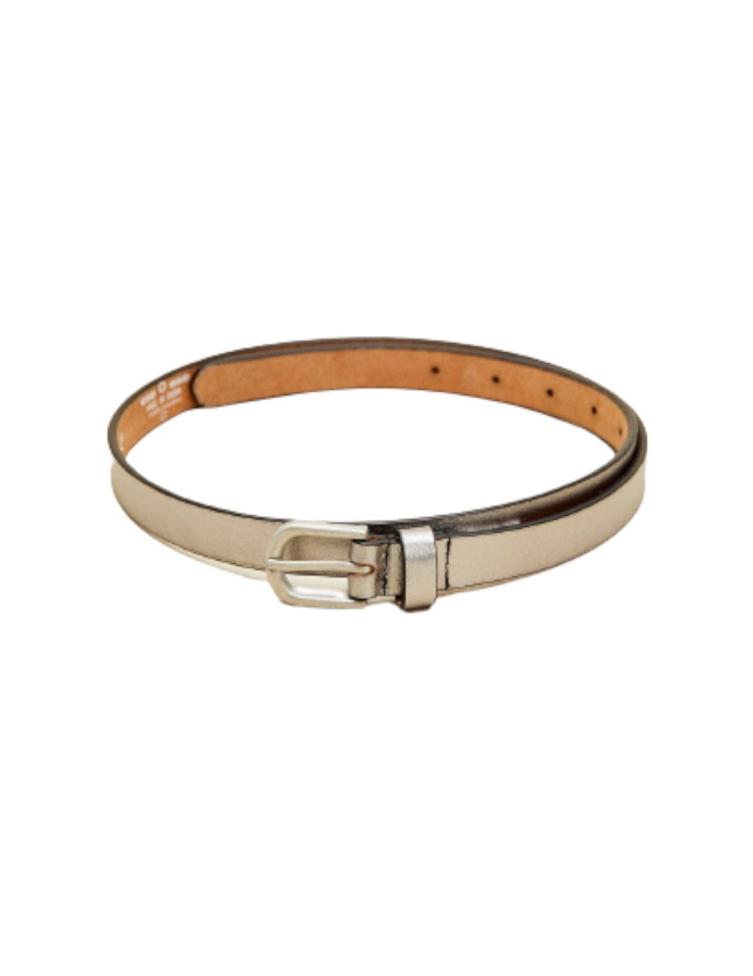 Cinturón ese O ese Basic Foil Plata