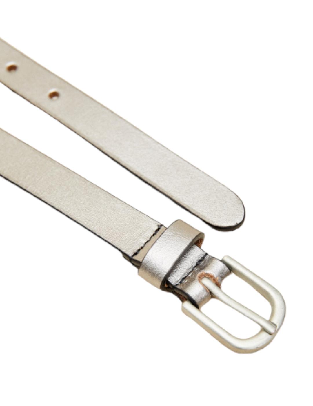 Cinturón ese O ese Basic Foil Plata