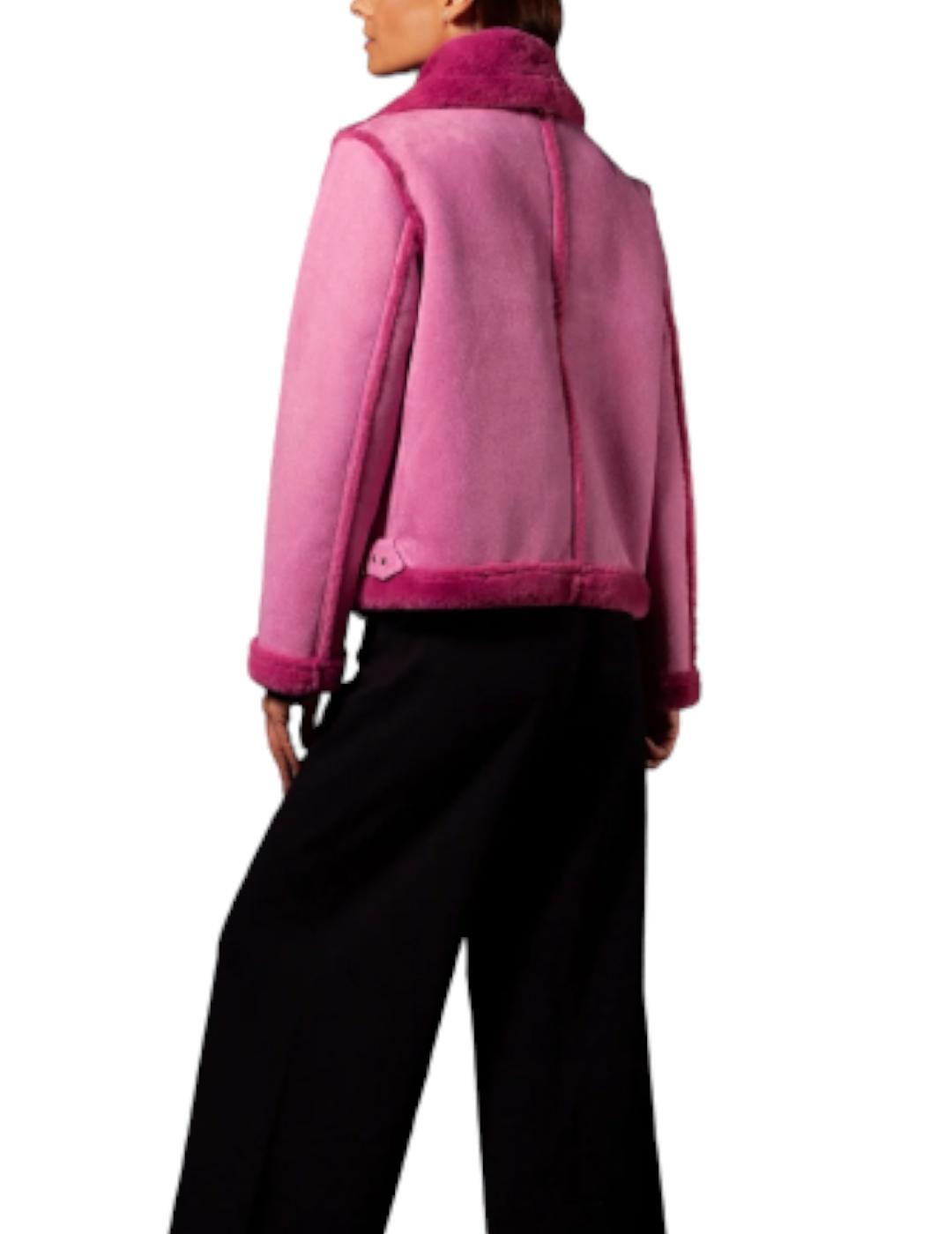 Cazadora Lolitas&L Biker Fucsia