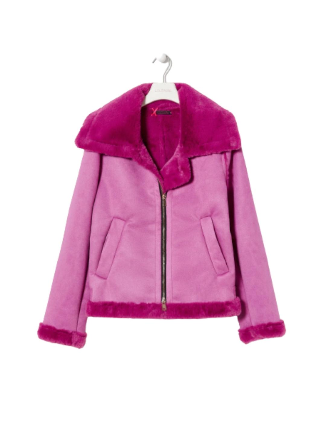 Cazadora Lolitas&L Biker Fucsia