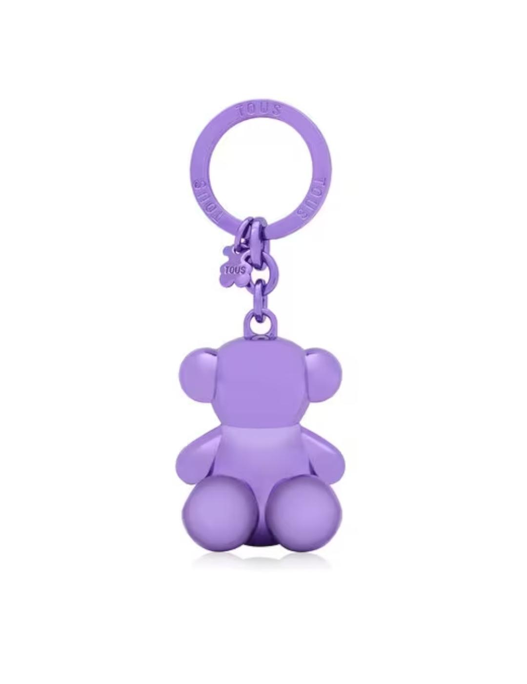Llavero Tous Metal Bold Bear Lila Oscuro