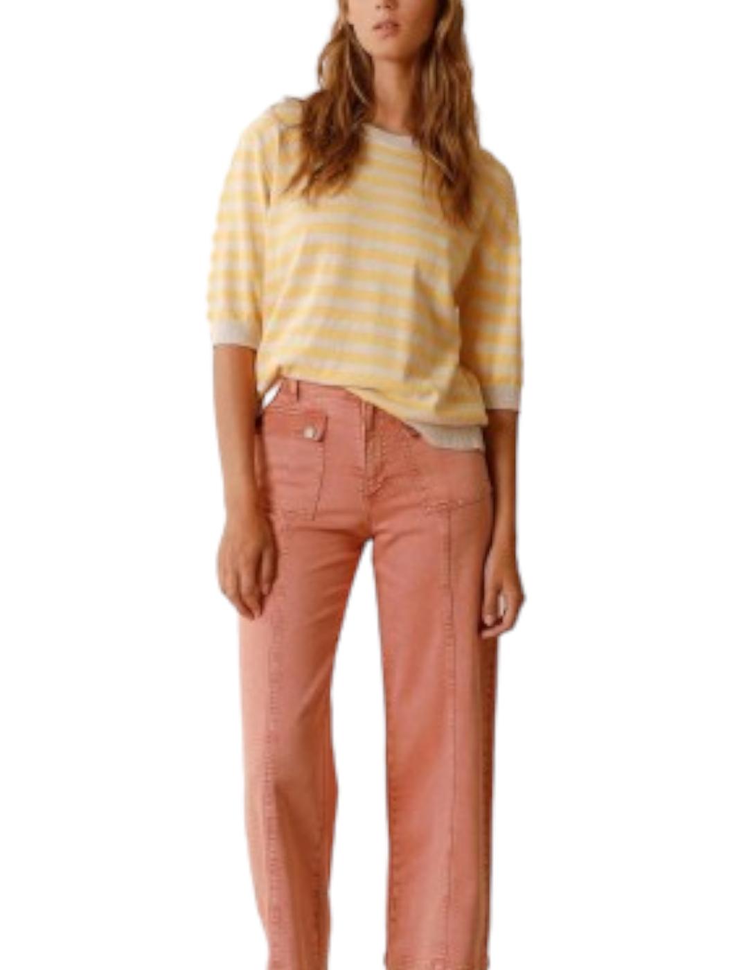 Jersey Indi&cold Rayas Amarillo