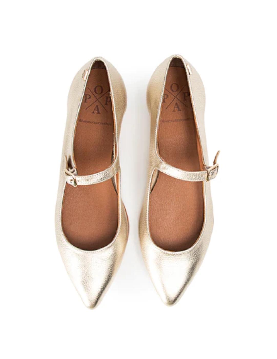 Bailarina Popa Arrecife Laminado Oro