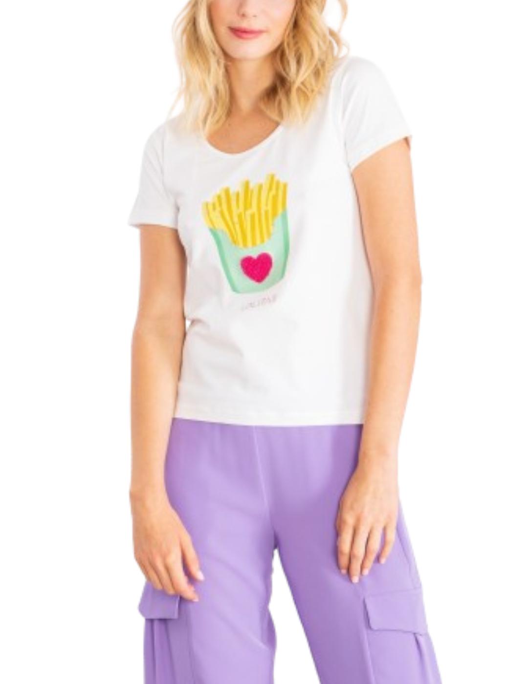 Camiseta Lolitas&L Chips Blanco