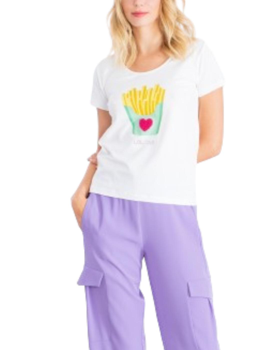 Camiseta Lolitas&L Chips Blanco