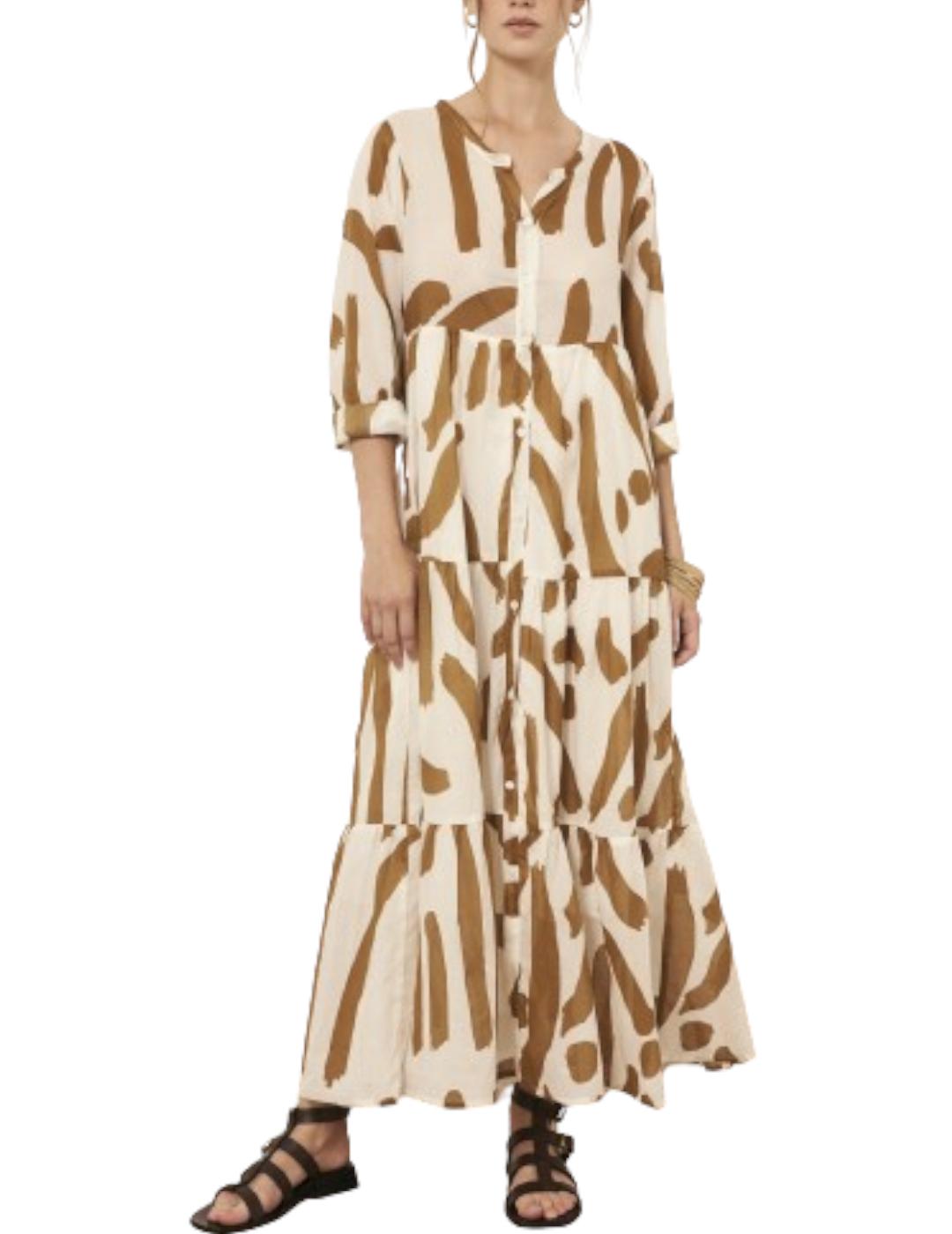 Vestido LAB Collection Florida Camel