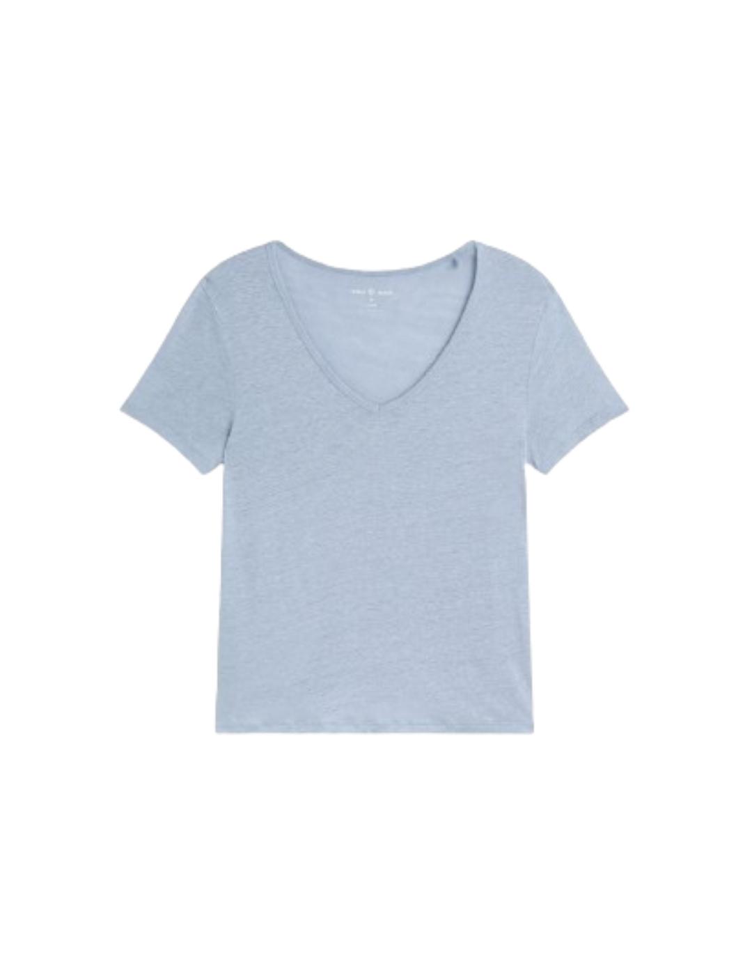 Camiseta ese O ese Básica Lino Azul