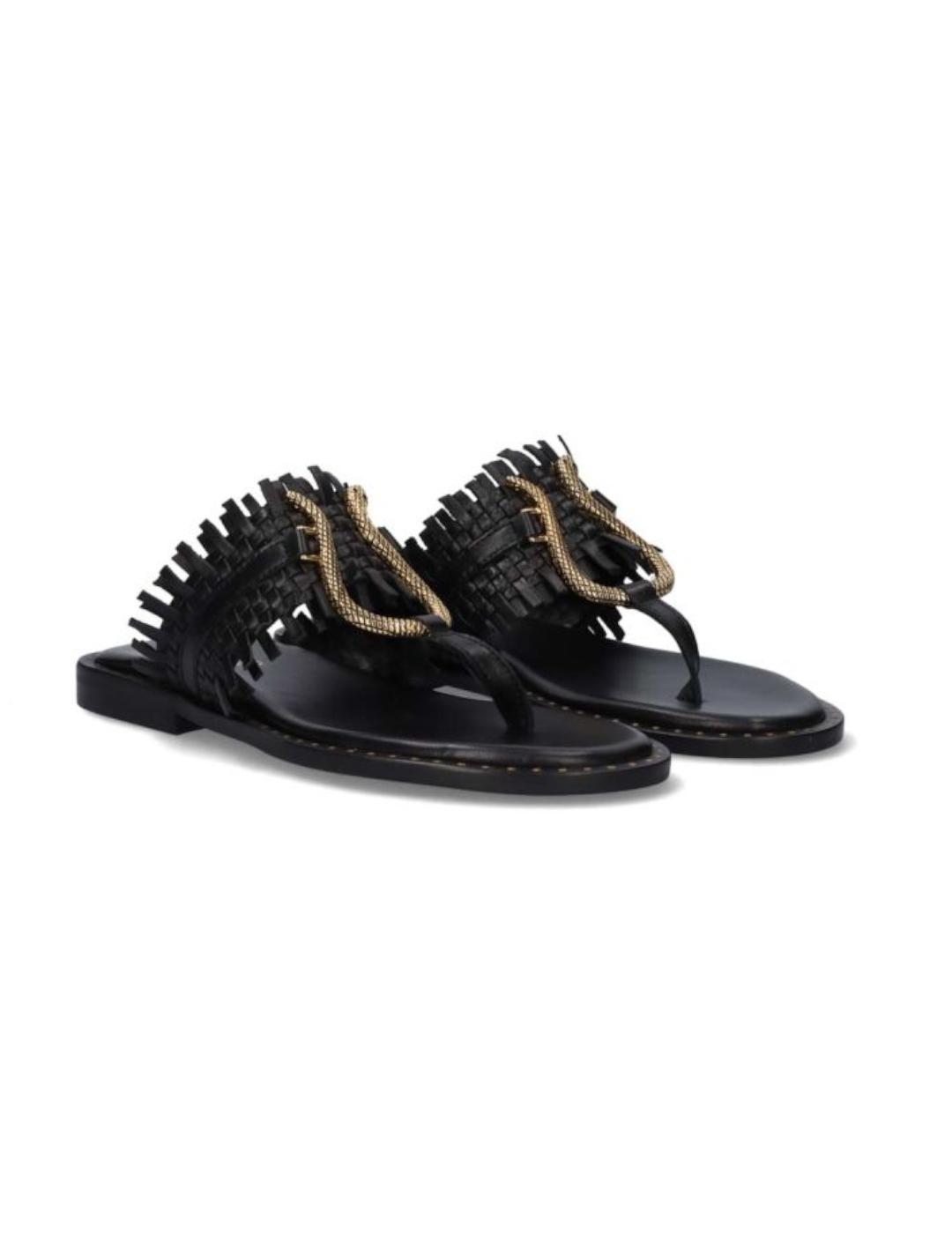 Sandalia BeFree Snake Negro