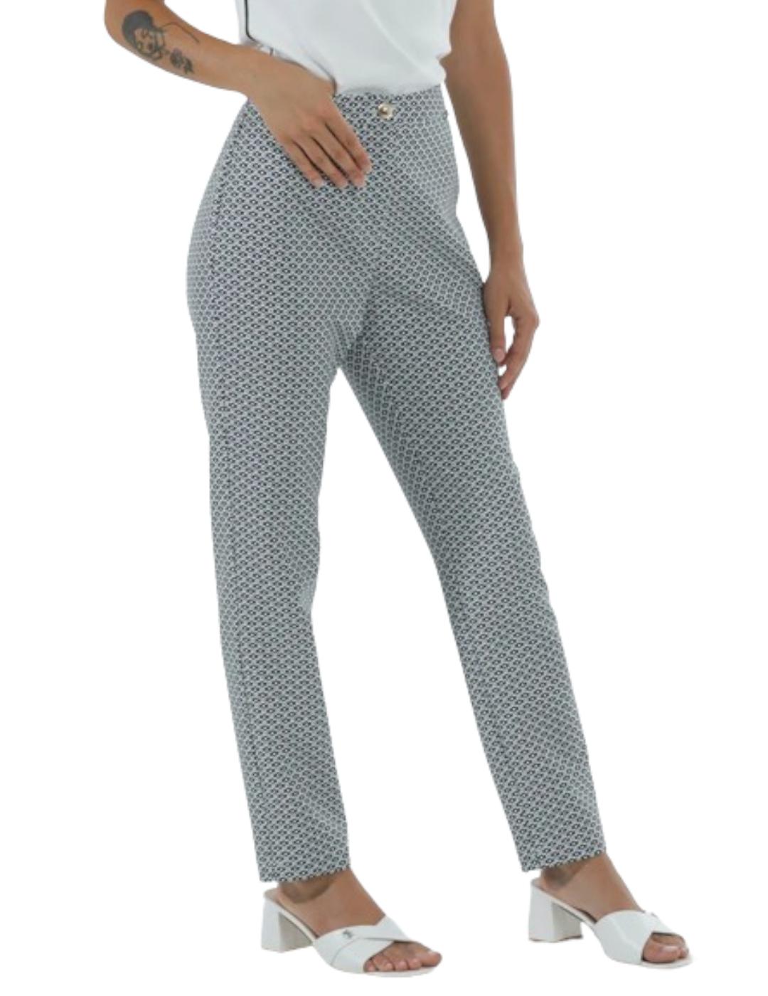 Pantalón Mimi-Muà Estampado Negro