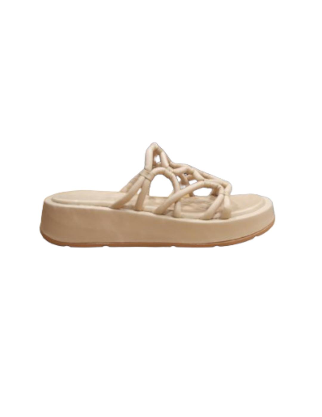 Sandalia Wonders Eladia Beige
