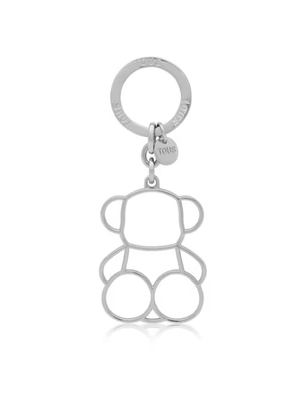 Llavero Tous Silhoutte Bold Bear Plateado