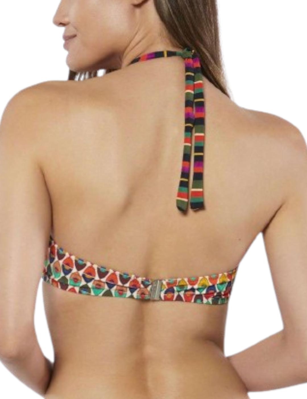 Bikini Red Point Panay Bando Aros Foam Multicolor