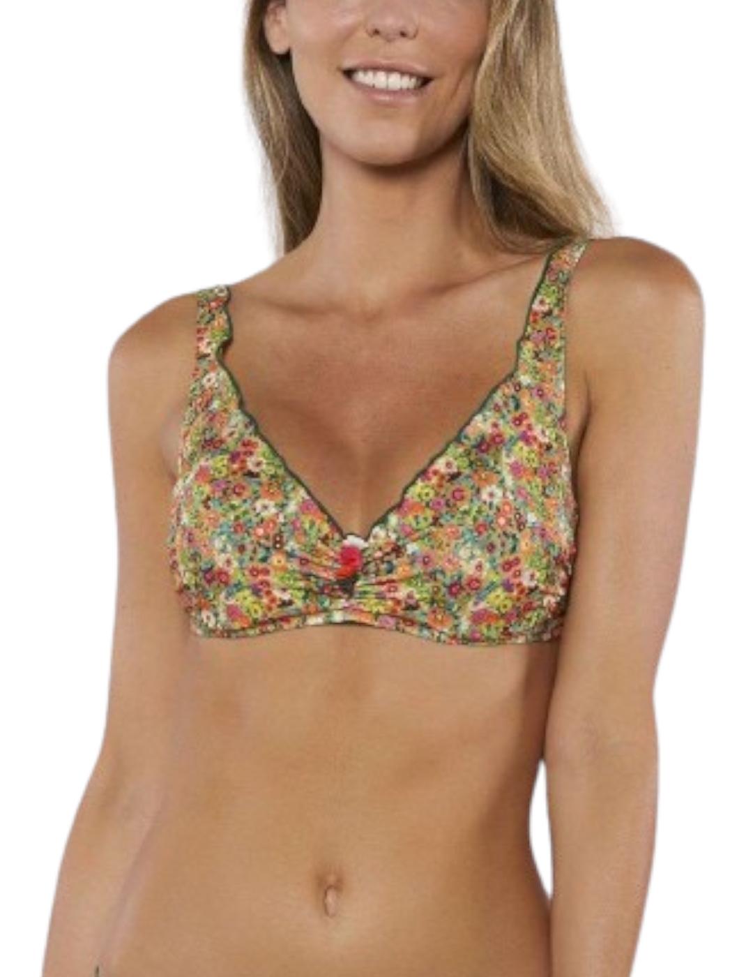 Bikini Red Point Macao Top Aros Multicolor