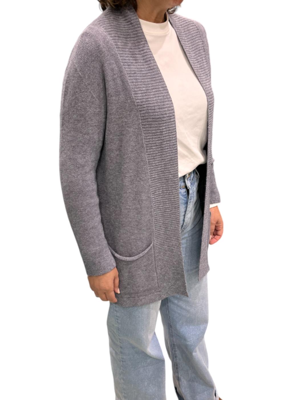 Chaqueta Carta Libera Bolsillos Gris