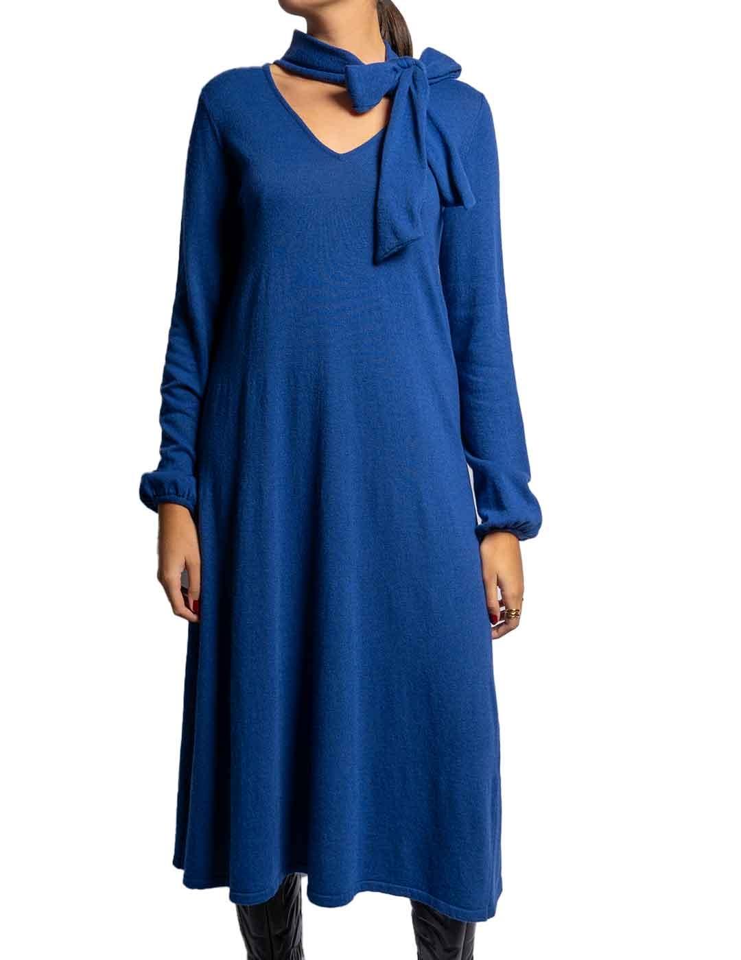 Vestido Pisonero Punto Lady Azul