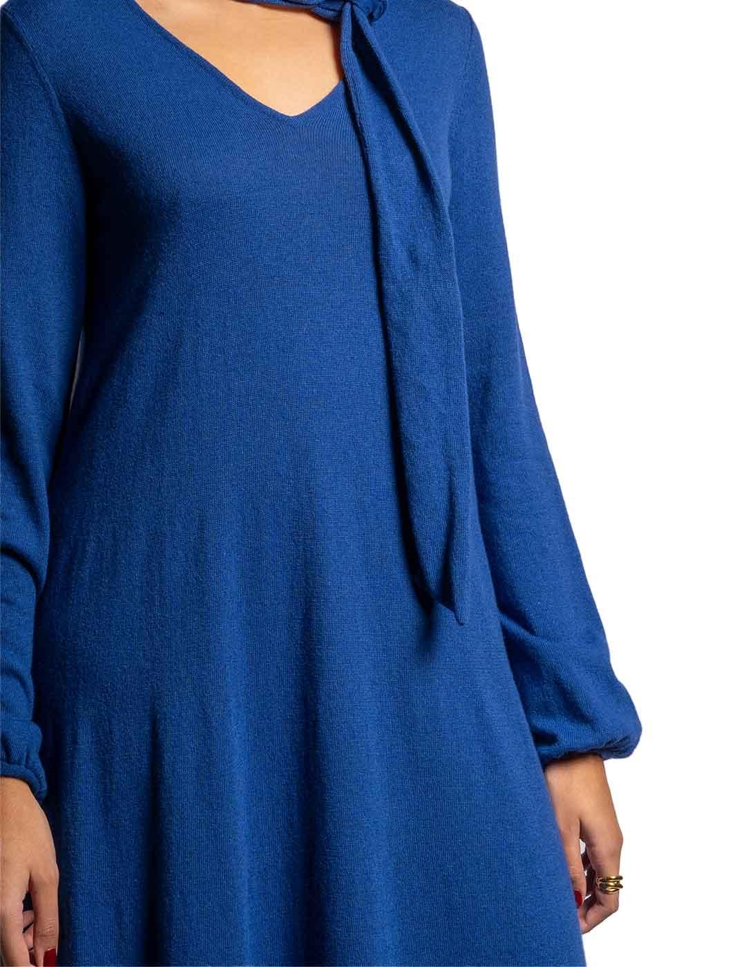 Vestido Pisonero Punto Lady Azul