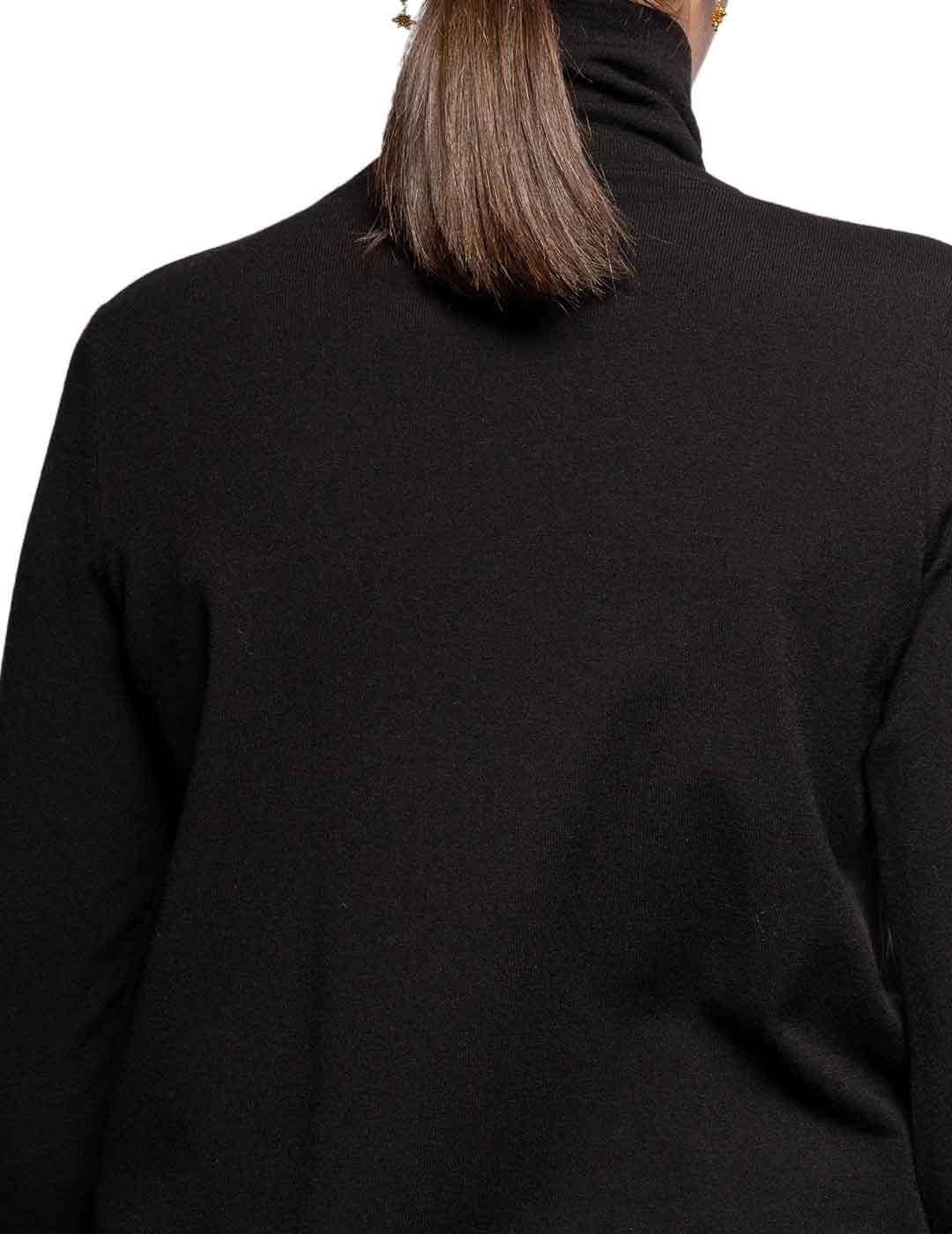 Jersey Pisonero Punto Cisne Básico Negro