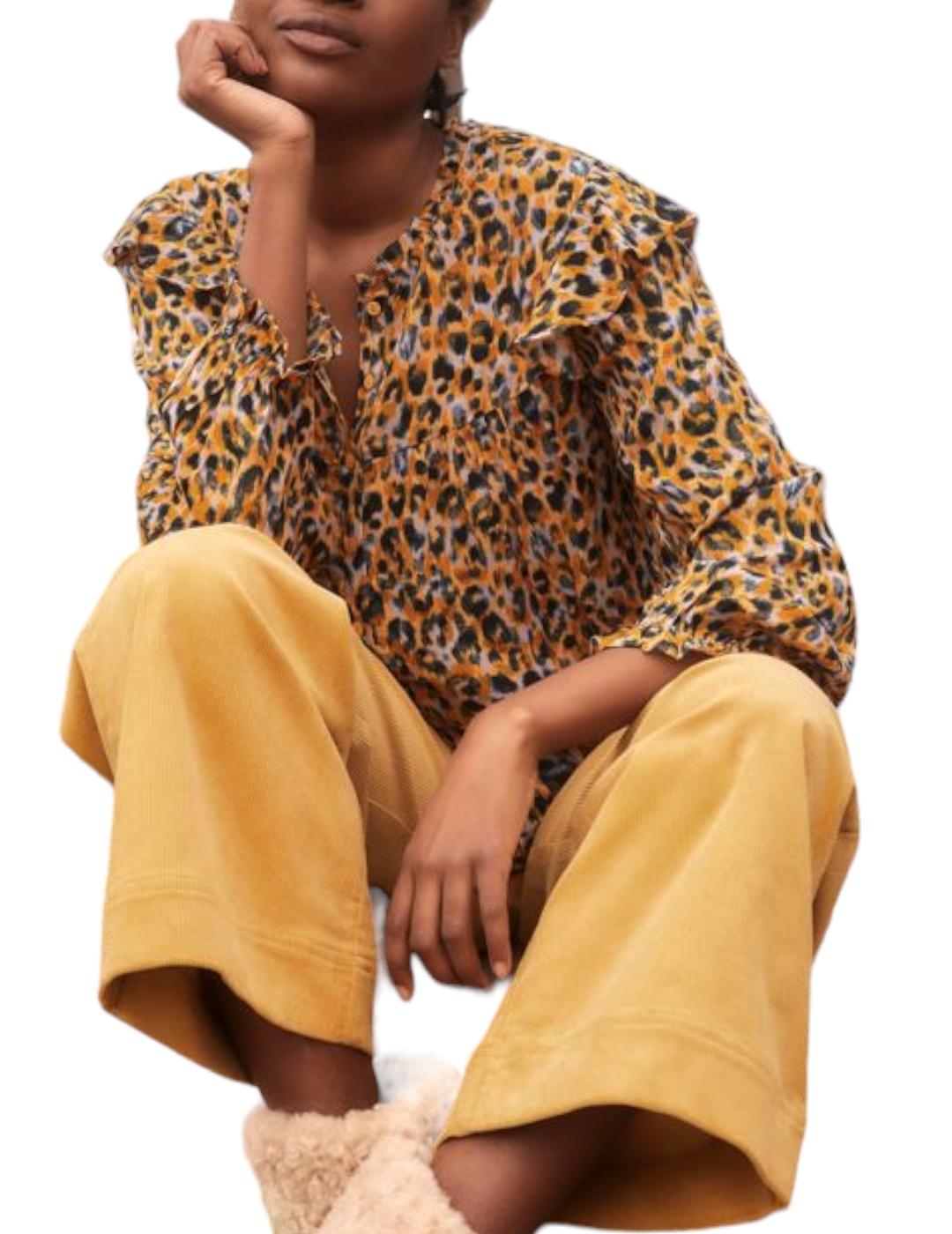 Blusa LeSun Animal Print Gris