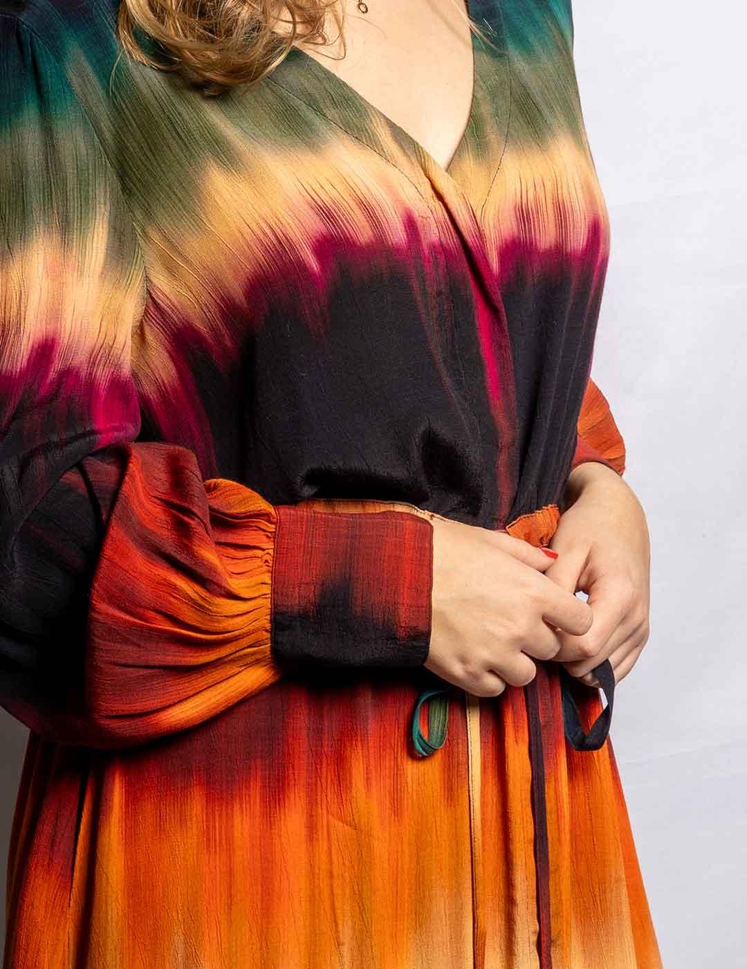 Vestido LeSun Tie Dye Negro