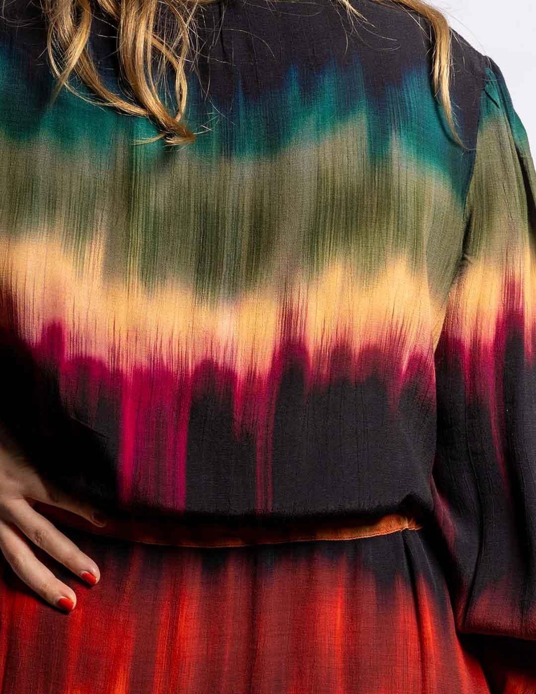 Vestido LeSun Tie Dye Negro