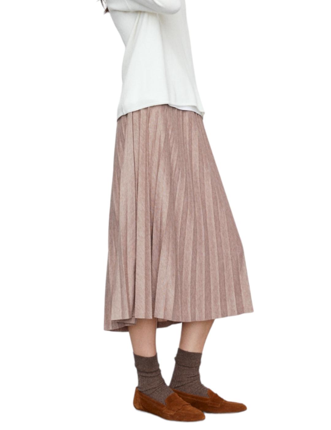 Falda ese O ese Sandy Camel