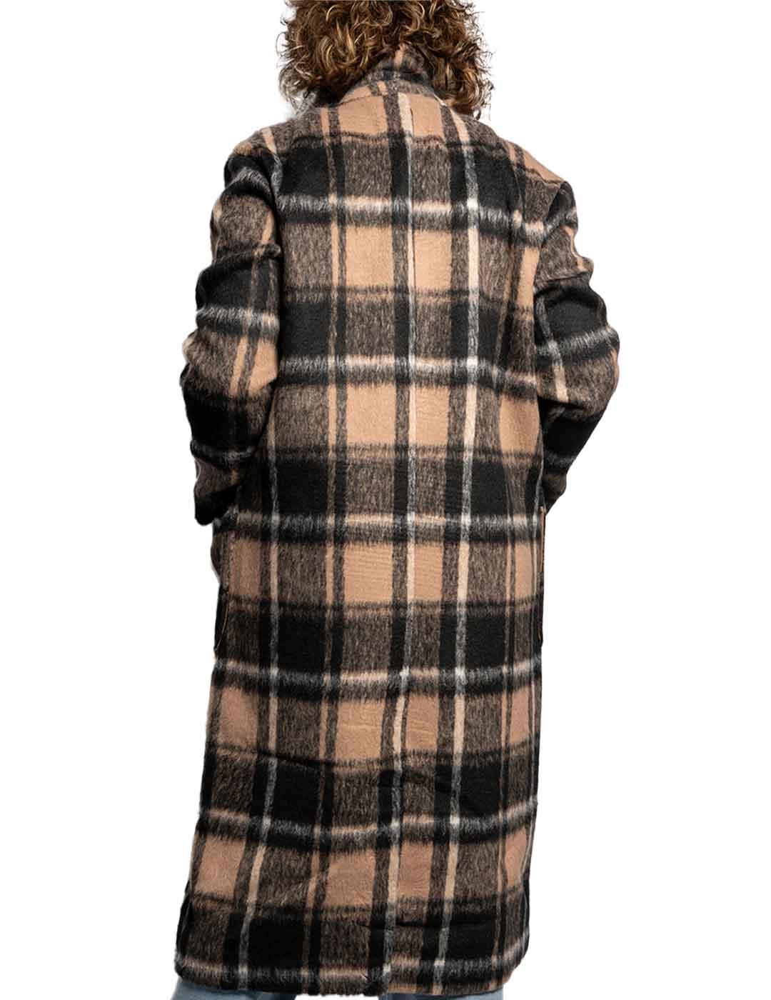 Abrigo Rino-Pelle Cuadros Camel