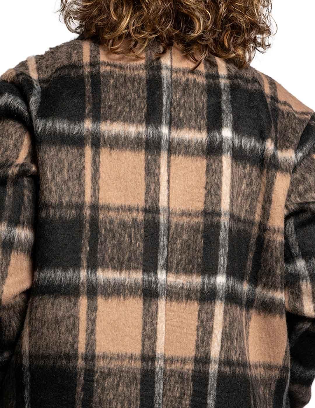 Abrigo Rino-Pelle Cuadros Camel