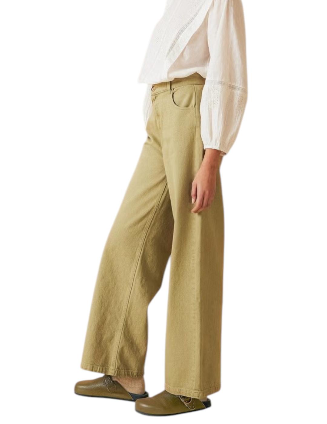 Pantalón Indi-cold Wide Leg Verde