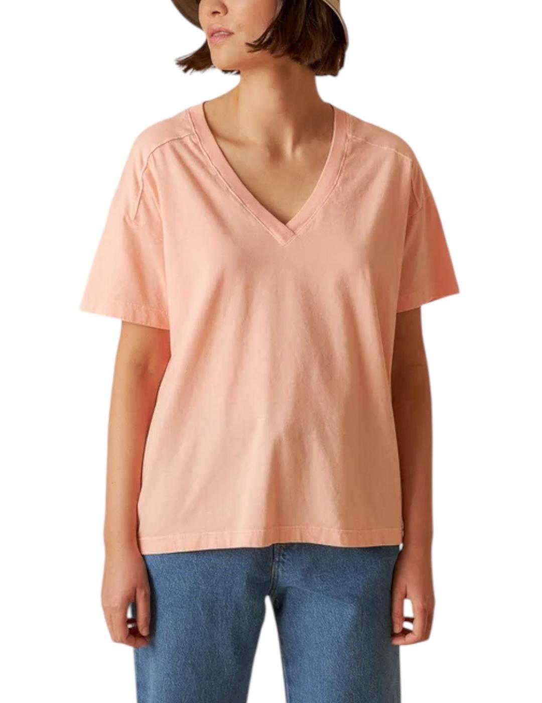 Camiseta Indi&cold Básica Pico Coral