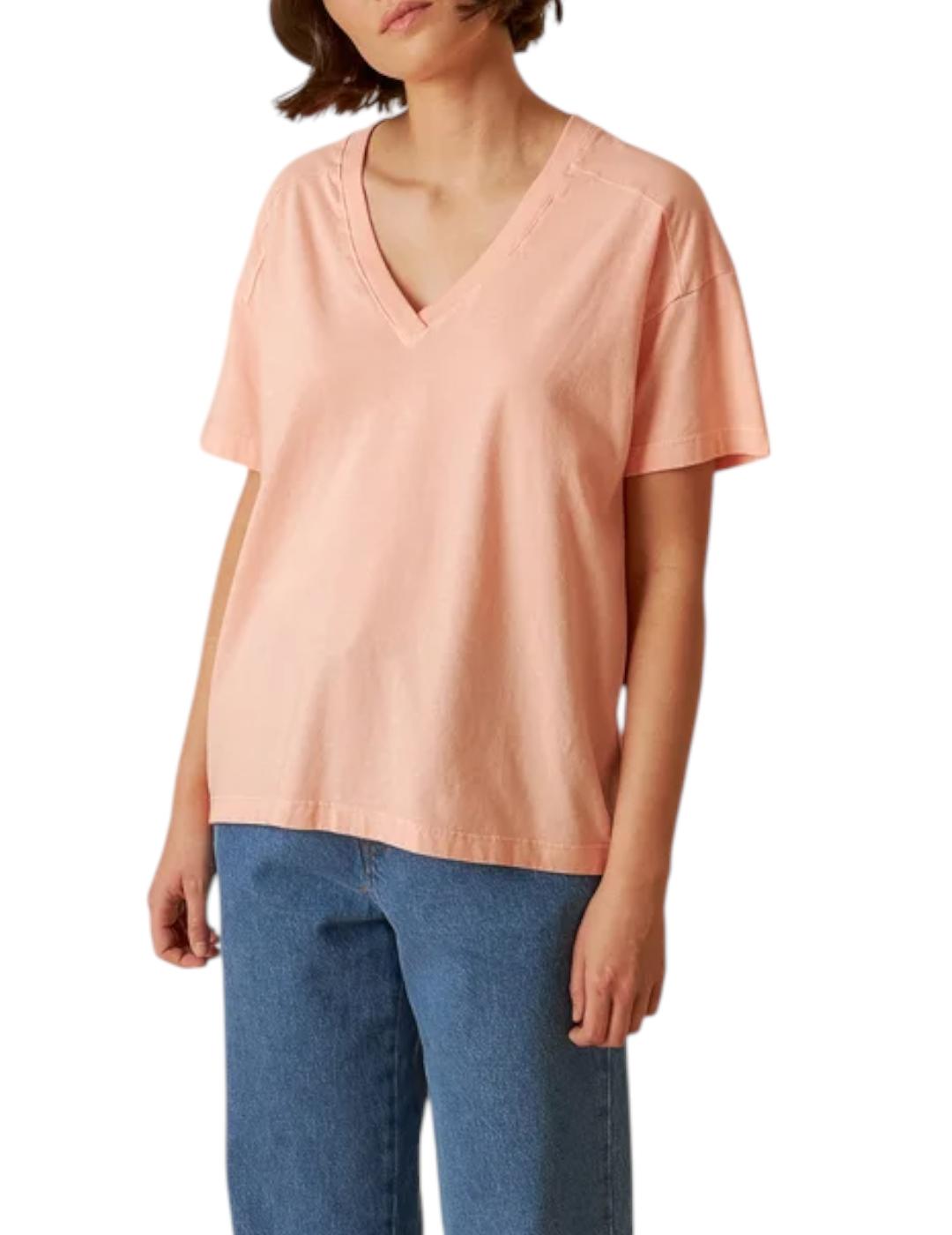 Camiseta Indi&cold Básica Pico Coral