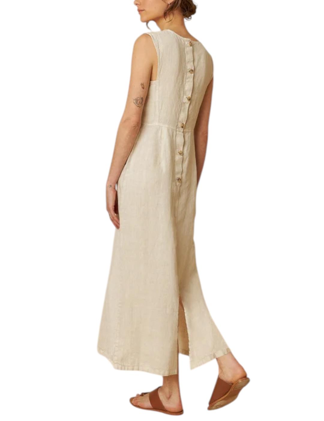 Vestido Indi&cold Lino Beige