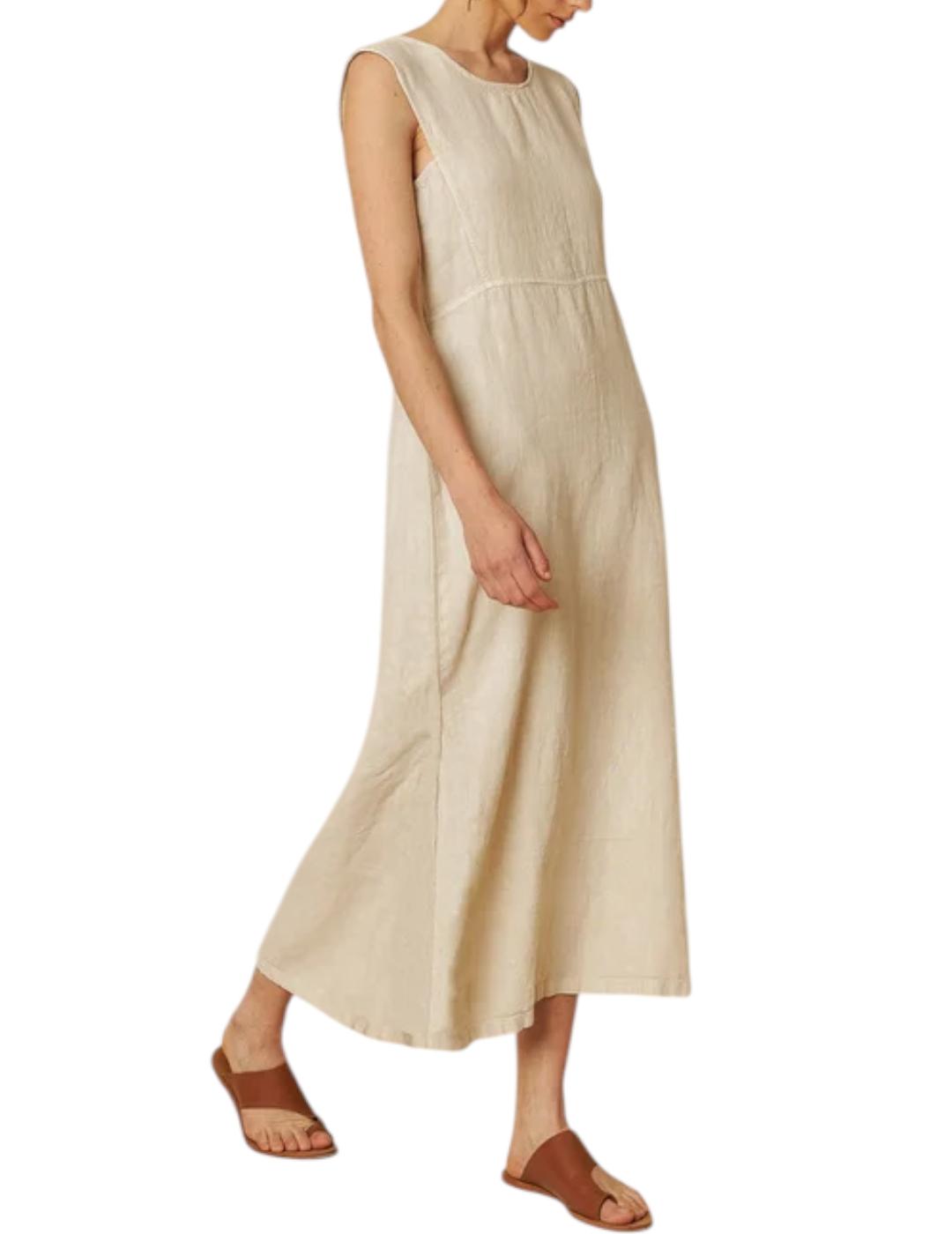 Vestido Indi&cold Lino Beige