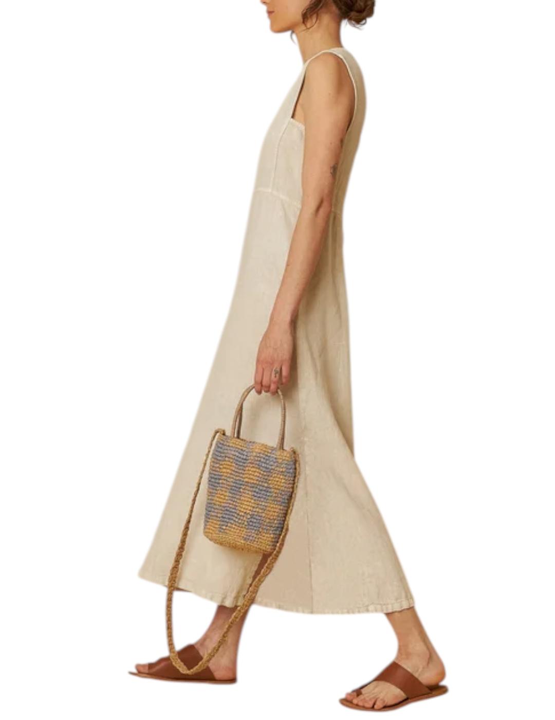 Vestido Indi&cold Lino Beige