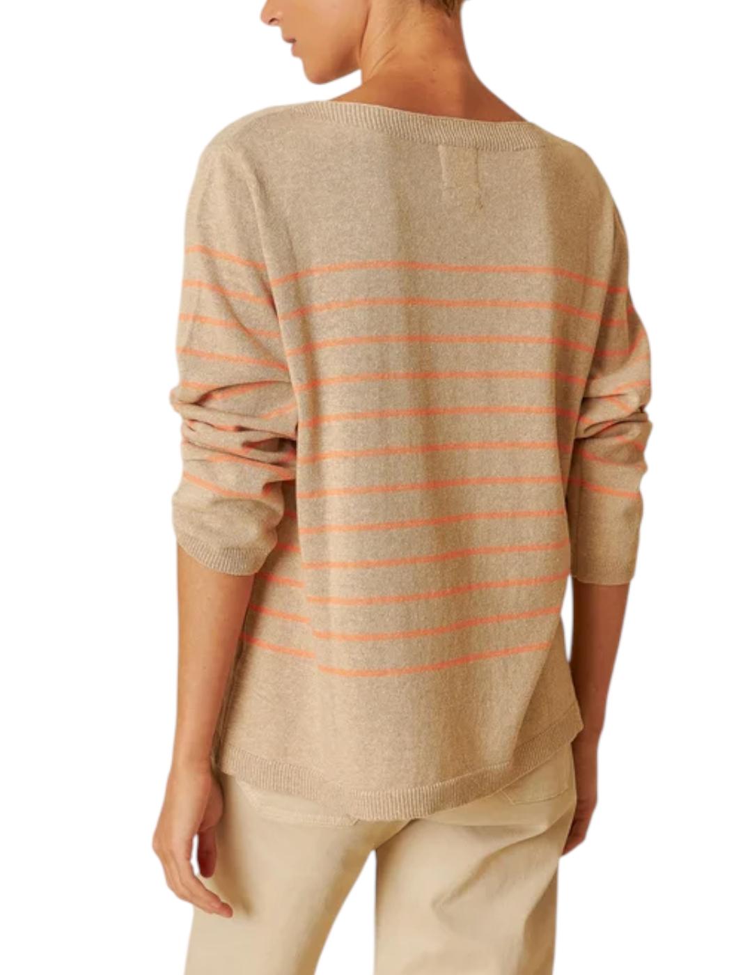 Jersey Indi&cold Rayas Coral