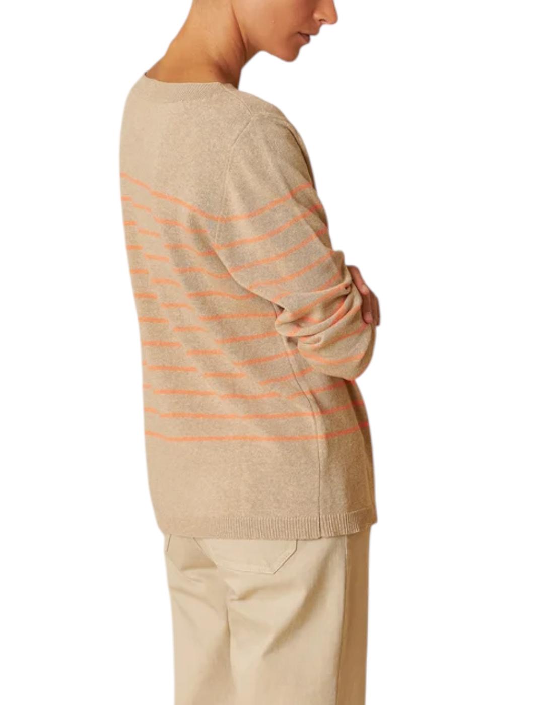 Jersey Indi&cold Rayas Coral