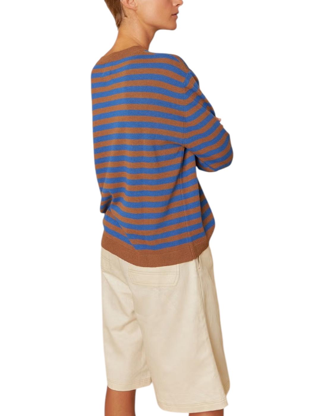 Jersey Indi-cold Rayas Over Azul