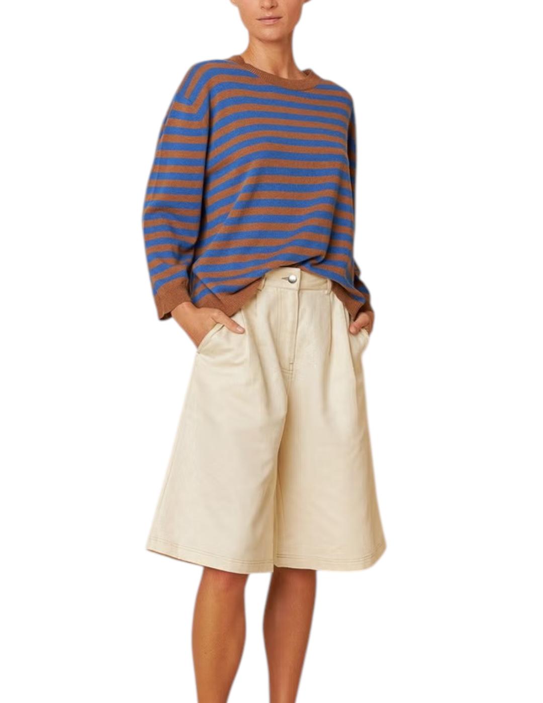 Jersey Indi-cold Rayas Over Azul