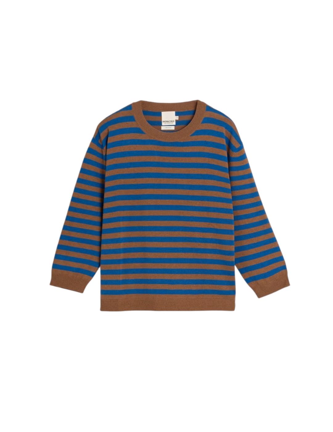 Jersey Indi-cold Rayas Over Azul